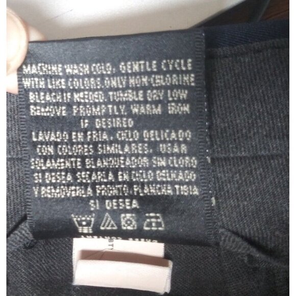 Bill Blass Pants Pleated Slacks Trousers 40x32 blue cuffed hems adjustable waist - Picture 8 of 9